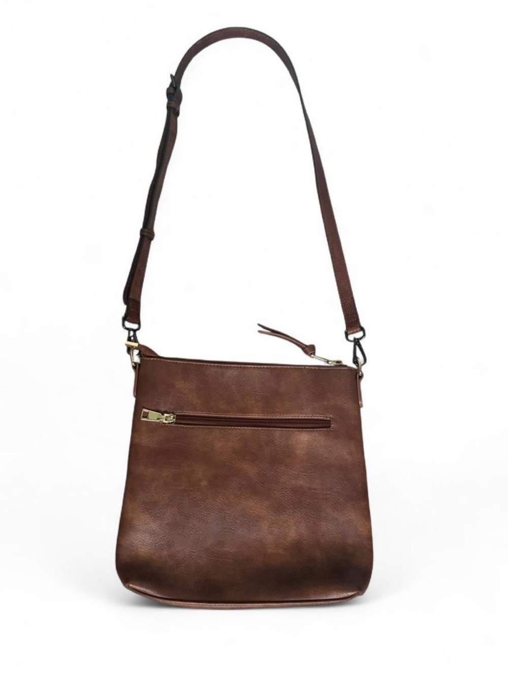 Westbronco Vegan Leather Crossbody Bag in Brown